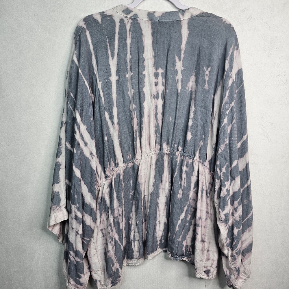 Sim & Sam Tie Dye Open Front Top sz S/M Like New!